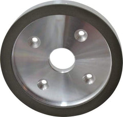 Made in USA - 6" Diam, 1-1/4" Hole Size, 3/4" Overall Thickness, 220 Grit, Type 6 Tool & Cutter Grinding Wheel - Very Fine Grade, Diamond - Industrial Tool & Supply