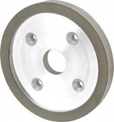 Made in USA - 6" Diam, 1-1/4" Hole Size, 3/4" Overall Thickness, 220 Grit, Type 6 Tool & Cutter Grinding Wheel - Very Fine Grade, Diamond - Industrial Tool & Supply