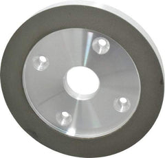 Made in USA - 6" Diam, 1-1/4" Hole Size, 3/4" Overall Thickness, 220 Grit, Type 6 Tool & Cutter Grinding Wheel - Very Fine Grade, Diamond - Industrial Tool & Supply