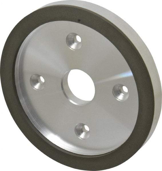 Made in USA - 6" Diam, 1-1/4" Hole Size, 3/4" Overall Thickness, 220 Grit, Type 6 Tool & Cutter Grinding Wheel - Very Fine Grade, Diamond - Industrial Tool & Supply