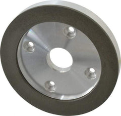Made in USA - 6" Diam, 1-1/4" Hole Size, 3/4" Overall Thickness, 220 Grit, Type 6 Tool & Cutter Grinding Wheel - Very Fine Grade, Diamond - Industrial Tool & Supply
