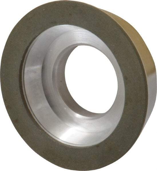Made in USA - 3" Diam, 1-1/4" Hole Size, 7/8" Overall Thickness, 200 Grit, Type 11 Tool & Cutter Grinding Wheel - Very Fine Grade, Diamond - Industrial Tool & Supply