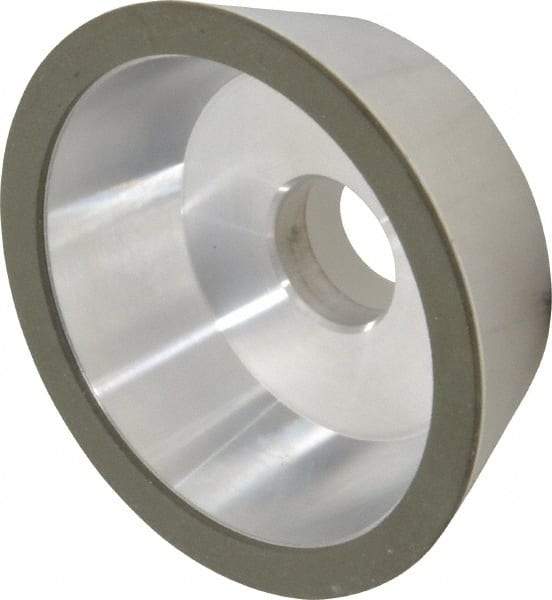 Made in USA - 5" Diam, 1-1/4" Hole Size, 1-3/4" Overall Thickness, 150 Grit, Type 11 Tool & Cutter Grinding Wheel - Very Fine Grade, Diamond - Industrial Tool & Supply