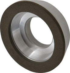 Made in USA - 3" Diam, 1-1/4" Hole Size, 7/8" Overall Thickness, 220 Grit, Type 11 Tool & Cutter Grinding Wheel - Very Fine Grade, Diamond - Industrial Tool & Supply