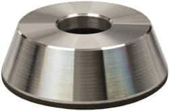 Made in USA - 4" Diam, 1-1/4" Hole Size, 1-1/4" Overall Thickness, 220 Grit, Type 11 Tool & Cutter Grinding Wheel - Very Fine Grade, Diamond - Industrial Tool & Supply