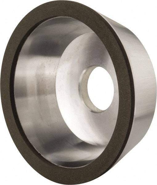 Made in USA - 5" Diam, 1-1/4" Hole Size, 1-3/4" Overall Thickness, 150 Grit, Type 11 Tool & Cutter Grinding Wheel - Very Fine Grade, Diamond - Industrial Tool & Supply