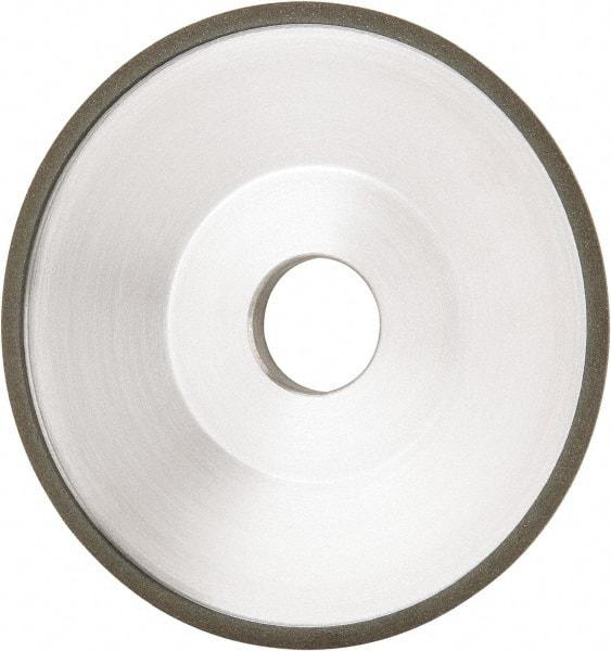 Made in USA - 6" Diam, 1-1/4" Hole Size, 1" Overall Thickness, 100 Grit, Type 12 Tool & Cutter Grinding Wheel - Fine Grade, Diamond - Industrial Tool & Supply