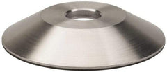 Made in USA - 6" Diam, 1-1/4" Hole Size, 1" Overall Thickness, 220 Grit, Type 12 Tool & Cutter Grinding Wheel - Very Fine Grade, Diamond - Industrial Tool & Supply