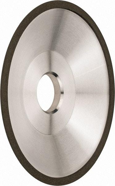 Made in USA - 6" Diam, 1-1/4" Hole Size, 1" Overall Thickness, 220 Grit, Type 12 Tool & Cutter Grinding Wheel - Very Fine Grade, Diamond - Industrial Tool & Supply