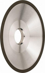 Made in USA - 6" Diam, 1-1/4" Hole Size, 1" Overall Thickness, 220 Grit, Type 12 Tool & Cutter Grinding Wheel - Very Fine Grade, Diamond - Industrial Tool & Supply