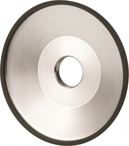 Made in USA - 6" Diam, 1-1/4" Hole Size, 1" Overall Thickness, 100 Grit, Type 12 Tool & Cutter Grinding Wheel - Fine Grade, Diamond - Industrial Tool & Supply