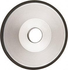 Made in USA - 6" Diam, 1-1/4" Hole Size, 1" Overall Thickness, 150 Grit, Type 12 Tool & Cutter Grinding Wheel - Very Fine Grade, Diamond - Industrial Tool & Supply