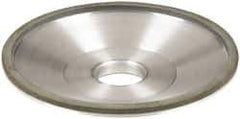 Made in USA - 6" Diam, 1-1/4" Hole Size, 1" Overall Thickness, 100 Grit, Type 12 Tool & Cutter Grinding Wheel - Fine Grade, Diamond - Industrial Tool & Supply