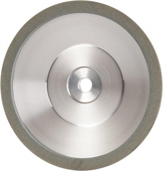 Made in USA - 6" Diam, 1-1/4" Hole Size, 1" Overall Thickness, 100 Grit, Type 12 Tool & Cutter Grinding Wheel - Fine Grade, Diamond - Industrial Tool & Supply