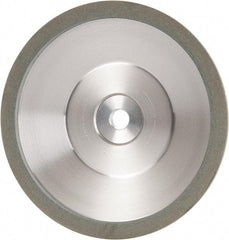 Made in USA - 6" Diam, 1-1/4" Hole Size, 1" Overall Thickness, 100 Grit, Type 12 Tool & Cutter Grinding Wheel - Fine Grade, Diamond - Industrial Tool & Supply
