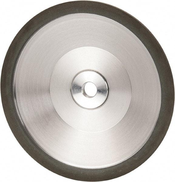Made in USA - 6" Diam, 1-1/4" Hole Size, 1" Overall Thickness, 220 Grit, Type 12 Tool & Cutter Grinding Wheel - Very Fine Grade, Diamond - Industrial Tool & Supply