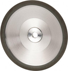 Made in USA - 6" Diam, 1-1/4" Hole Size, 1" Overall Thickness, 220 Grit, Type 12 Tool & Cutter Grinding Wheel - Very Fine Grade, Diamond - Industrial Tool & Supply