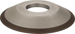 Made in USA - 4" Diam, 1-1/4" Hole Size, 1/2" Overall Thickness, 150 Grit, Type 12 Tool & Cutter Grinding Wheel - Very Fine Grade, Diamond - Industrial Tool & Supply