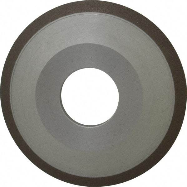 Made in USA - 4" Diam, 1-1/4" Hole Size, 1/2" Overall Thickness, 150 Grit, Type 12 Tool & Cutter Grinding Wheel - Very Fine Grade, Diamond - Industrial Tool & Supply