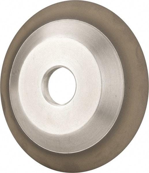 Made in USA - 6" Diam, 1-1/4" Hole Size, 3/4" Overall Thickness, 220 Grit, Type 12 Tool & Cutter Grinding Wheel - Very Fine Grade, Diamond - Industrial Tool & Supply