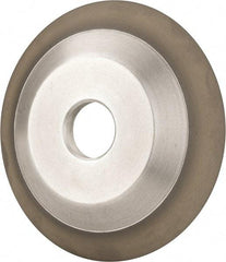 Made in USA - 6" Diam, 1-1/4" Hole Size, 3/4" Overall Thickness, 220 Grit, Type 12 Tool & Cutter Grinding Wheel - Very Fine Grade, Diamond - Industrial Tool & Supply