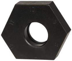 Mitee-Bite - 7 to 12mm Hex, 1/2-13 Stud Thread, Irregular Hex Clamp - 0.394" Hex Height, 4,000 Lb Holding Force, 1" Thread Length, 65 Ft/Lb Torque - Industrial Tool & Supply