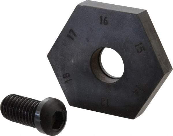 Mitee-Bite - 13 to 17mm Hex, 1/2-13 Stud Thread, Irregular Hex Clamp - 0.394" Hex Height, 4,000 Lb Holding Force, 1" Thread Length, 65 Ft/Lb Torque - Industrial Tool & Supply