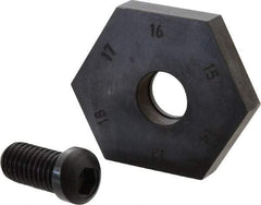 Mitee-Bite - 13 to 17mm Hex, 1/2-13 Stud Thread, Irregular Hex Clamp - 0.394" Hex Height, 4,000 Lb Holding Force, 1" Thread Length, 65 Ft/Lb Torque - Industrial Tool & Supply
