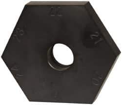 Mitee-Bite - 18 to 24mm Hex, 1/2-13 Stud Thread, Irregular Hex Clamp - 0.394" Hex Height, 4,000 Lb Holding Force, 1" Thread Length, 65 Ft/Lb Torque - Industrial Tool & Supply