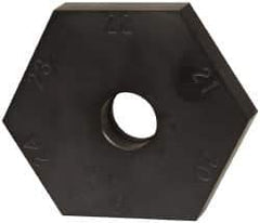 Mitee-Bite - 18 to 24mm Hex, 1/2-13 Stud Thread, Irregular Hex Clamp - 0.394" Hex Height, 4,000 Lb Holding Force, 1" Thread Length, 65 Ft/Lb Torque - Industrial Tool & Supply