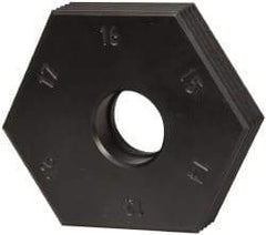 Mitee-Bite - 13 to 18mm Hex, 1/2-13 Stud Thread, Irregular Hex Clamp - 0.394" Hex Height, 4,000 Lb Holding Force, 1" Thread Length, 65 Ft/Lb Torque - Industrial Tool & Supply