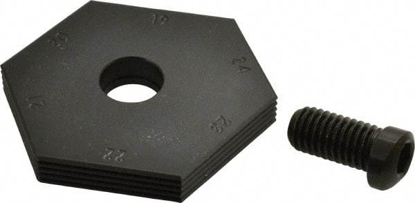 Mitee-Bite - 19 to 24mm Hex, 1/2-13 Stud Thread, Irregular Hex Clamp - 0.394" Hex Height, 4,000 Lb Holding Force, 1" Thread Length, 65 Ft/Lb Torque - Industrial Tool & Supply