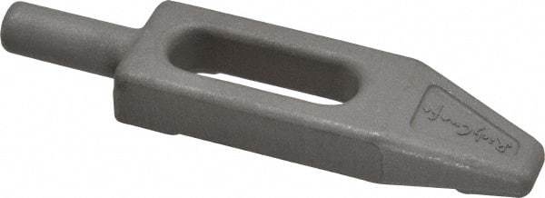 Mitee-Bite - 3/8" Stud, Stainless Steel, Plain Strap Clamp - 0.86" Travel, 3-5/8" OAL x 0.89" Wide x 7/16" High, Tapered Nose - Industrial Tool & Supply
