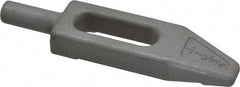 Mitee-Bite - 3/8" Stud, Stainless Steel, Plain Strap Clamp - 0.86" Travel, 3-5/8" OAL x 0.89" Wide x 7/16" High, Tapered Nose - Industrial Tool & Supply