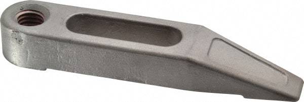 Mitee-Bite - 1/2-13 Stud, Stainless Steel, Plain Strap Clamp - 1.36" Travel, 5" OAL x 1" Wide x 3/4" High, Tapered Nose - Industrial Tool & Supply