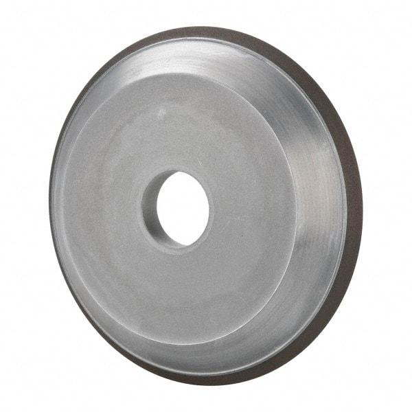 Made in USA - 6" Diam, 1-1/4" Hole Size, 3/4" Overall Thickness, 220 Grit, Type 15 Tool & Cutter Grinding Wheel - Very Fine Grade, Diamond - Industrial Tool & Supply
