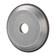 Made in USA - 6" Diam, 1-1/4" Hole Size, 3/4" Overall Thickness, 220 Grit, Type 15 Tool & Cutter Grinding Wheel - Very Fine Grade, Diamond - Industrial Tool & Supply