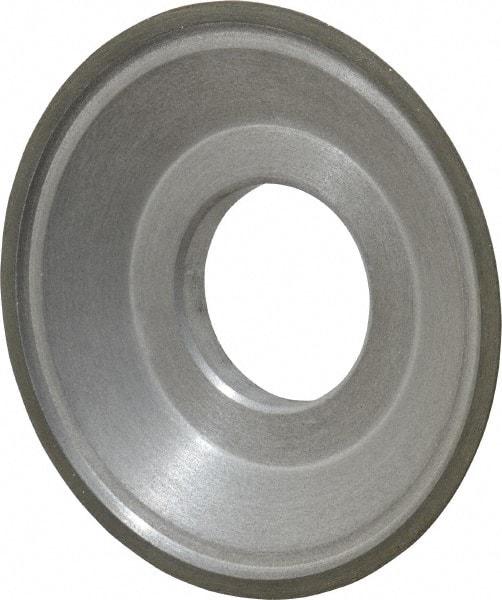 Made in USA - 3-1/2" Diam, 1-1/4" Hole Size, 3/4" Overall Thickness, 100 Grit, Type 15 Tool & Cutter Grinding Wheel - Fine Grade, Diamond - Industrial Tool & Supply