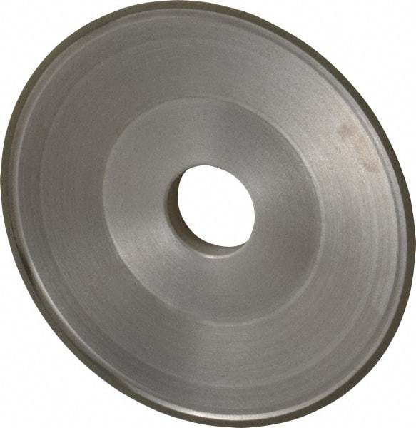 Made in USA - 6" Diam, 1-1/4" Hole Size, 3/4" Overall Thickness, 220 Grit, Type 15 Tool & Cutter Grinding Wheel - Very Fine Grade, Diamond - Industrial Tool & Supply