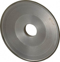 Made in USA - 6" Diam, 1-1/4" Hole Size, 3/4" Overall Thickness, 220 Grit, Type 15 Tool & Cutter Grinding Wheel - Very Fine Grade, Diamond - Industrial Tool & Supply