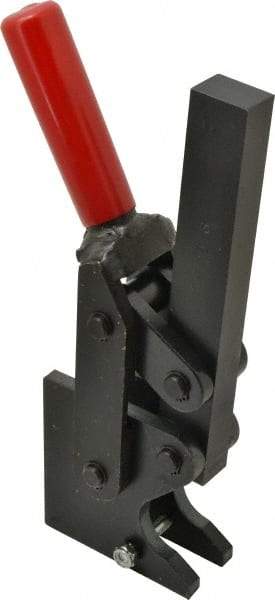 De-Sta-Co - 4,000 Lb Holding Capacity, Vertical Handle, Manual Hold Down Toggle Clamp - 129° Handle Movement, 199° Bar Opening, Solid Bar, Straight Base, Electro-Plated Zinc, Carbon Steel - Industrial Tool & Supply