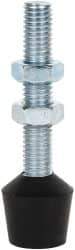 De-Sta-Co - 1/2-13 Carbon Steel Cap Tip Clamp Spindle Assembly - 69.34mm Thread Length, 98.3mm OAL, Flat Tip Cap, 1.18" Tip Surface Diam, Use with Toggle Clamps - Industrial Tool & Supply