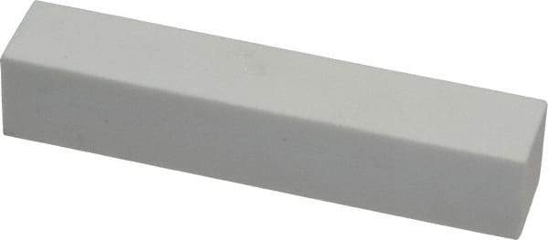 Grier Abrasives - 150 Grit Aluminum Oxide Rectangular Dressing Stick - 4 x 3/4 x 1/2, Medium Grade, Vitrified Bond - Industrial Tool & Supply