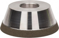 Made in USA - 3-3/4" Diam, 1-1/4" Hole Size, 1-1/2" Overall Thickness, 150 Grit, Type 11 Tool & Cutter Grinding Wheel - Very Fine Grade, CBN - Industrial Tool & Supply