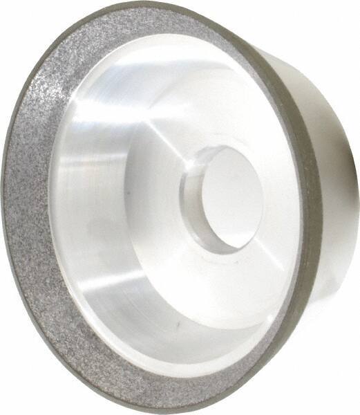 Made in USA - 5" Diam, 1-1/4" Hole Size, 1-3/4" Overall Thickness, 120 Grit, Type 11 Tool & Cutter Grinding Wheel - Fine Grade, CBN - Industrial Tool & Supply