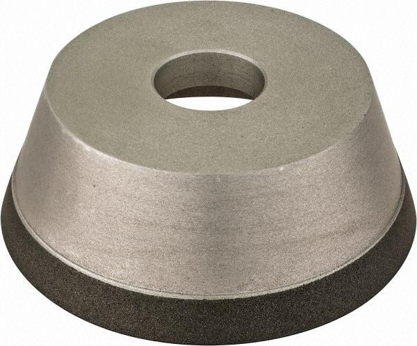 Made in USA - 5" Diam, 1-1/4" Hole Size, 1-3/4" Overall Thickness, 150 Grit, Type 11 Tool & Cutter Grinding Wheel - Very Fine Grade, CBN - Industrial Tool & Supply