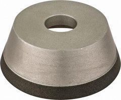 Made in USA - 5" Diam, 1-1/4" Hole Size, 1-3/4" Overall Thickness, 150 Grit, Type 11 Tool & Cutter Grinding Wheel - Very Fine Grade, CBN - Industrial Tool & Supply
