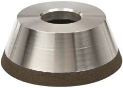 Made in USA - 3-3/4" Diam, 1-1/4" Hole Size, 1-1/2" Overall Thickness, 120 Grit, Type 11 Tool & Cutter Grinding Wheel - Fine Grade, CBN - Industrial Tool & Supply