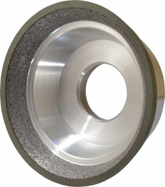 Made in USA - 3-3/4" Diam, 1-1/4" Hole Size, 1-1/2" Overall Thickness, 150 Grit, Type 11 Tool & Cutter Grinding Wheel - Very Fine Grade, CBN - Industrial Tool & Supply