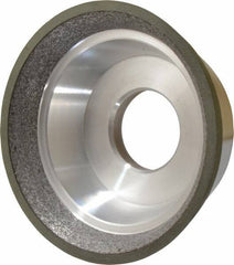 Made in USA - 3-3/4" Diam, 1-1/4" Hole Size, 1-1/2" Overall Thickness, 150 Grit, Type 11 Tool & Cutter Grinding Wheel - Very Fine Grade, CBN - Industrial Tool & Supply